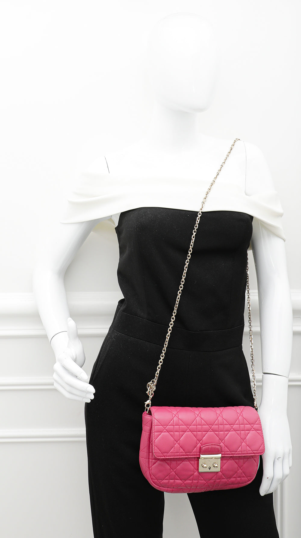 Christian Dior Hot Pink Miss Dior Small Chain Bag