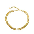 Christian Dior Gold CD Petit Choker Necklace