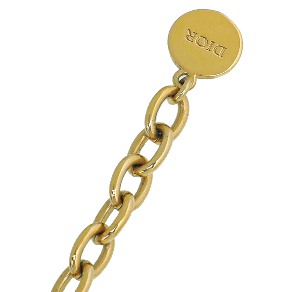 Christian Dior Gold Finish Danseuse Etoile Choker Necklace