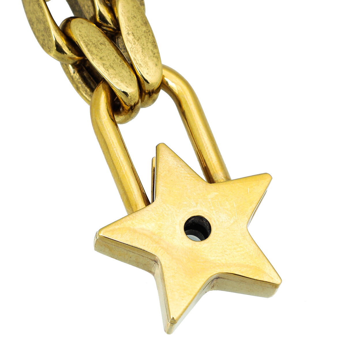 Christian Dior Vintage Gold Finish Lucky Locket Star Choker Necklace
