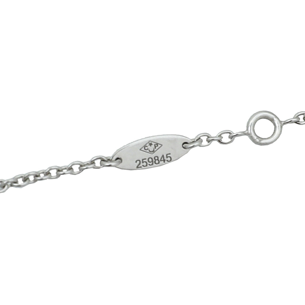 Christian Dior 18K White Gold Diamond Rose Des Vents Necklace