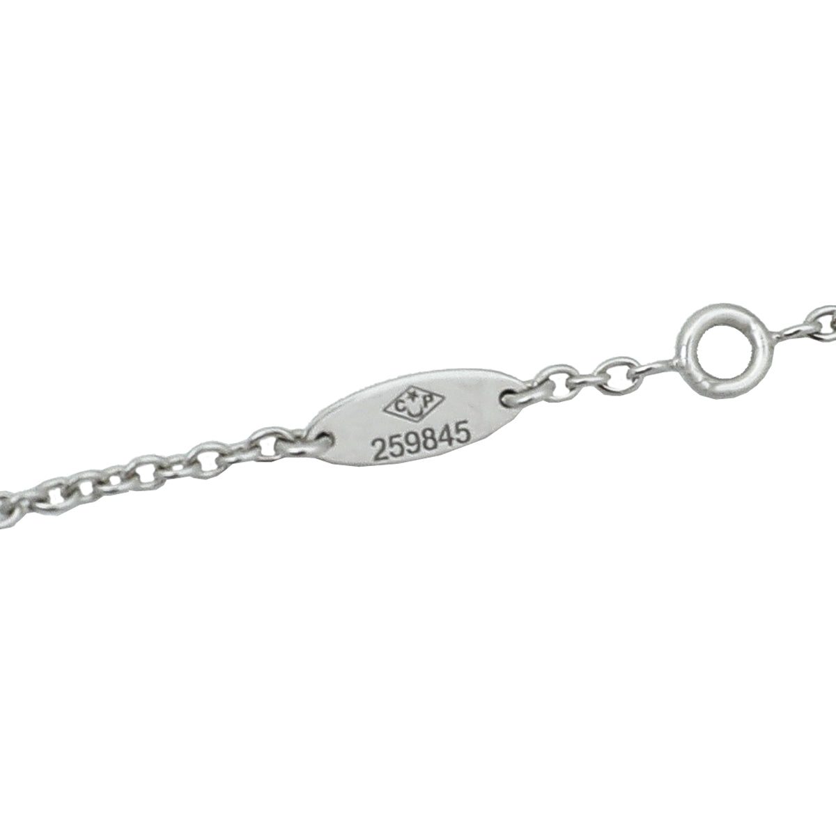 Christian Dior 18K White Gold Diamond Rose Des Vents Necklace