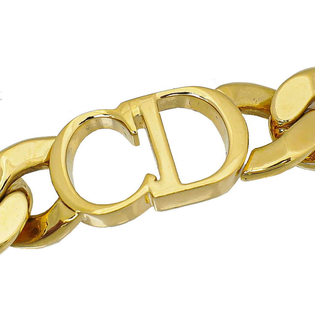 Christian Dior Gold Finish 30 Montaigne Choker Necklace