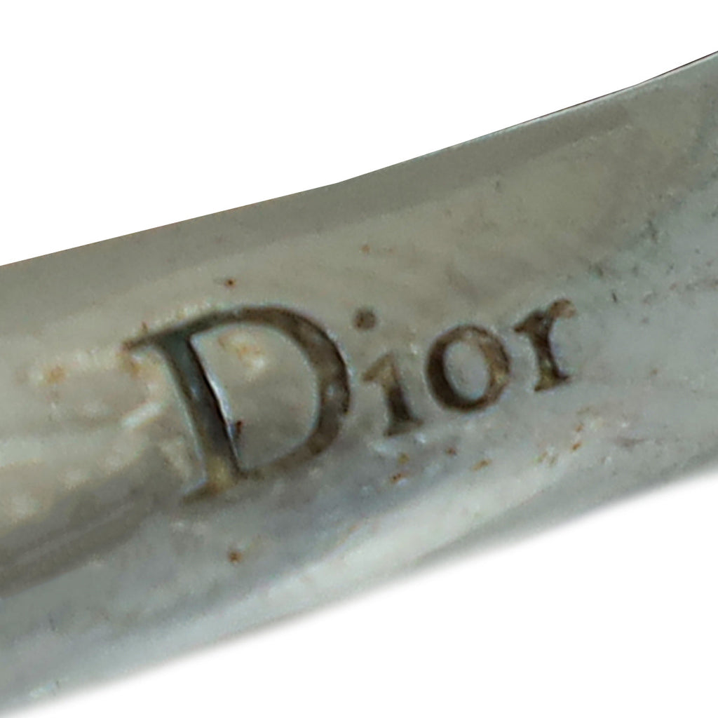 Christian Dior Ruthenium CD Beads Ring X/55