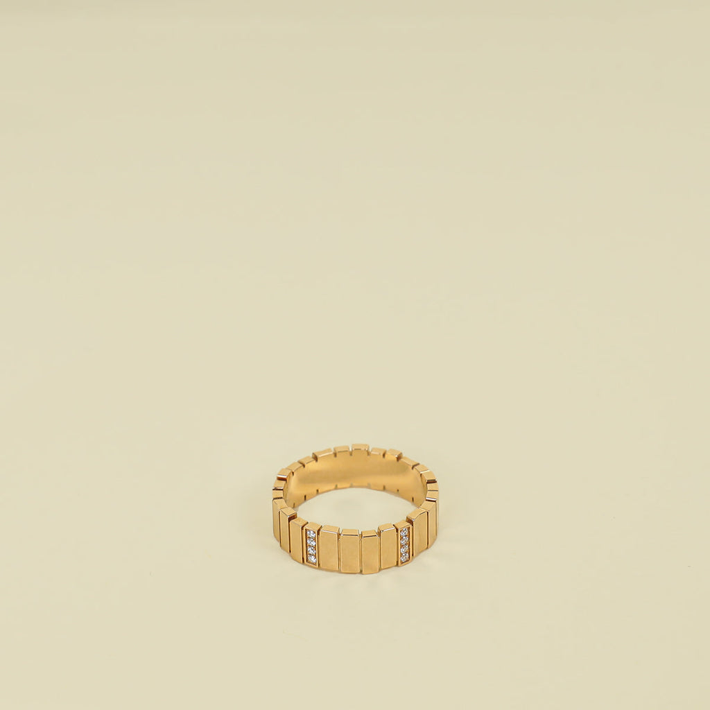 Christian Dior 18K Rose Gold GEM DIOR Diamond Ring 55