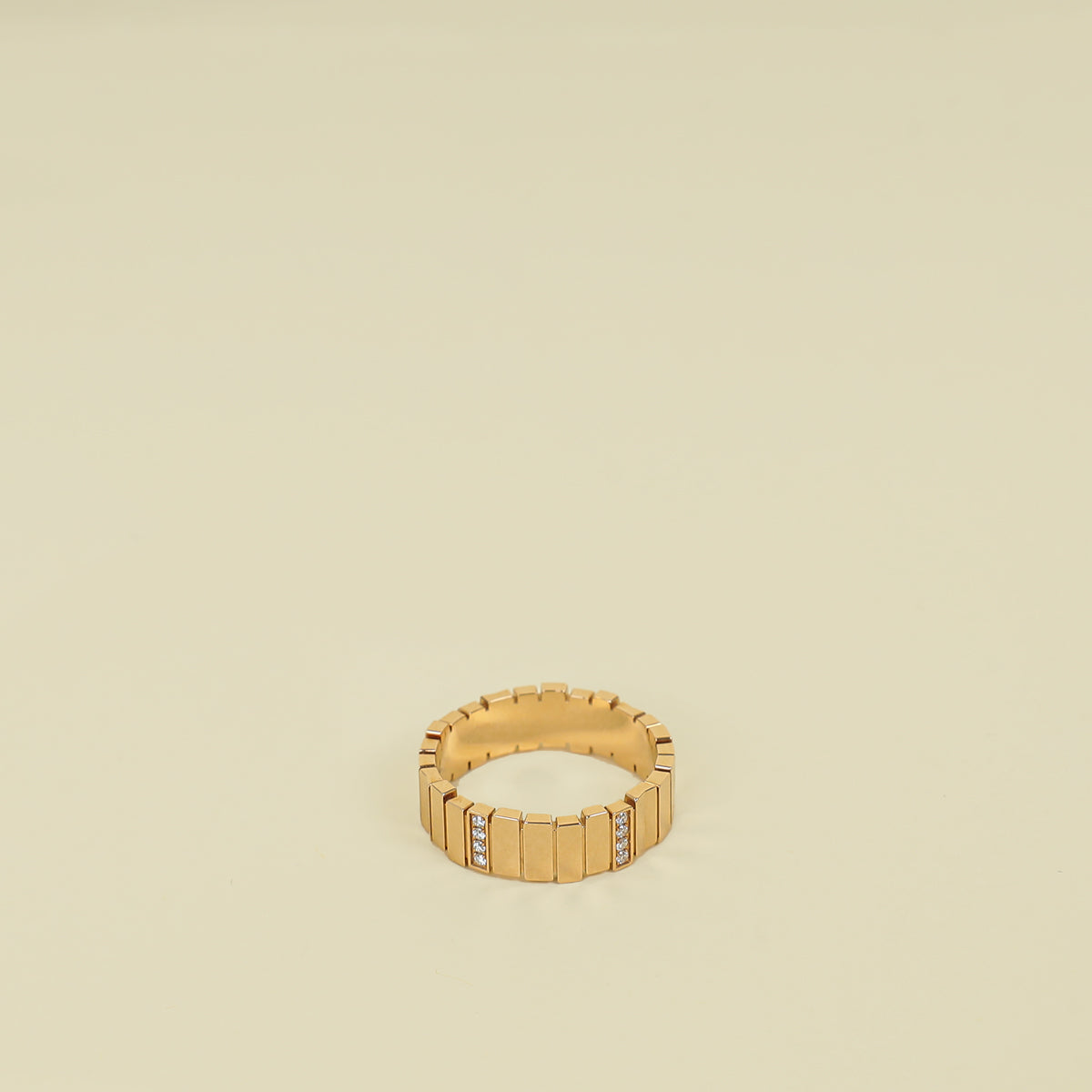 Christian Dior 18K Rose Gold GEM DIOR Diamond Ring 55