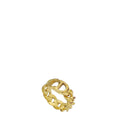 Christian Dior Gold CD Danseuse Étoile Small Ring