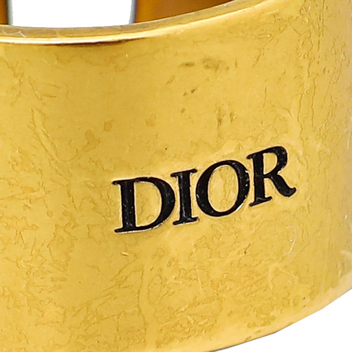 Christian Dior Antique Gold Montaigne 30 Medium Ring