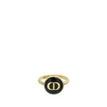 Christian Dior Black The Petit CD Logo Small Ring