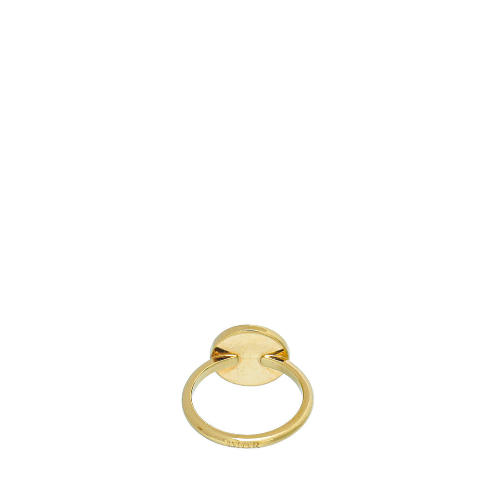 Christian Dior Black The Petit CD Logo Small Ring
