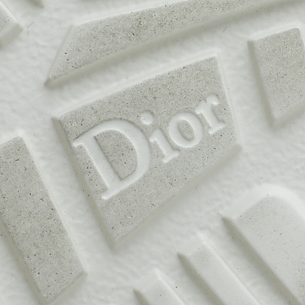 Christian Dior White Cannage D Twist Slide Sandal 35