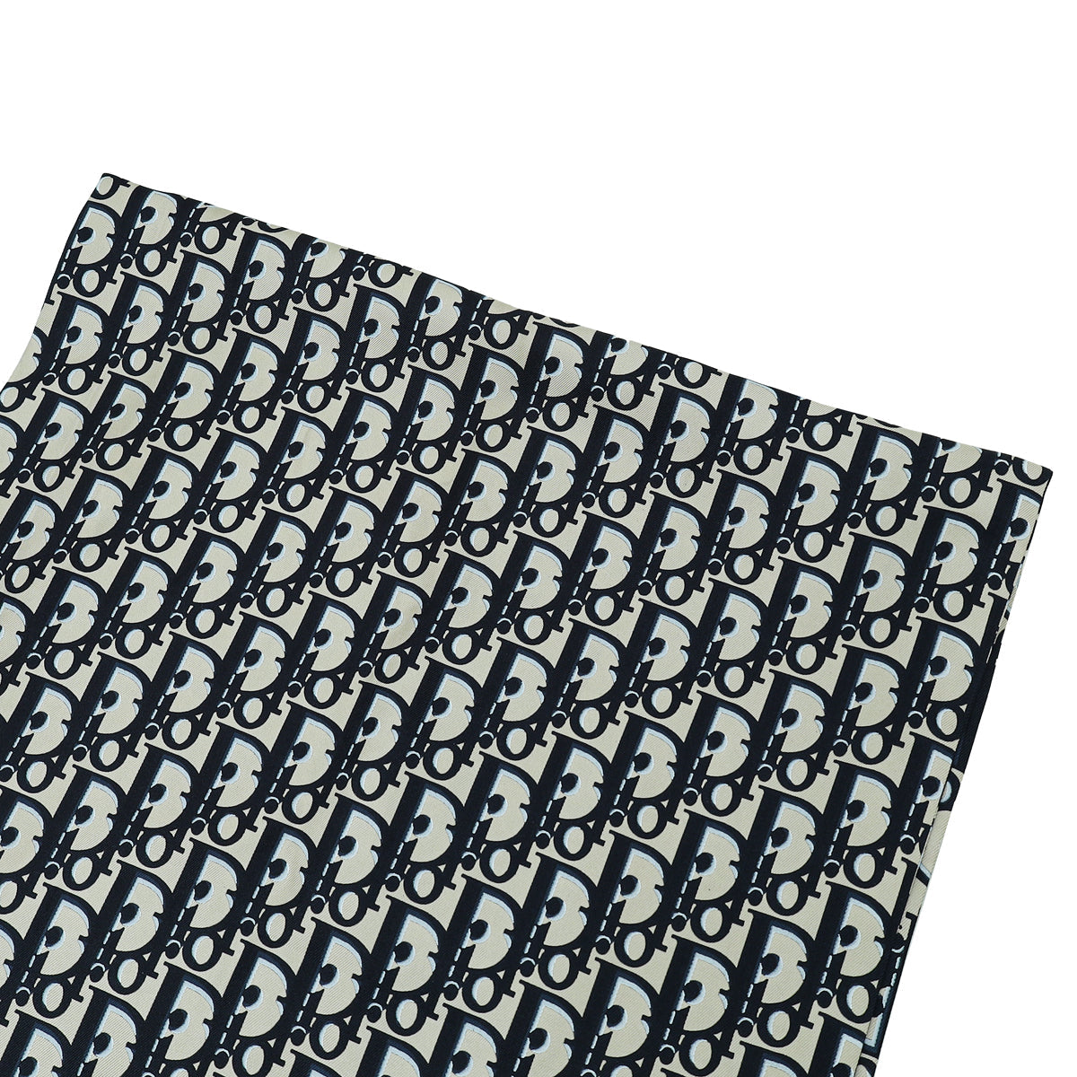 Christian Dior Navy Blue Oblique Stole Scarf