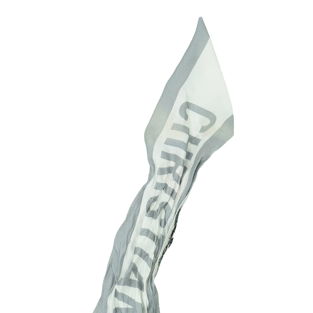 Christian Dior White Multicolor Mille Fleurs Mitzah Scarf
