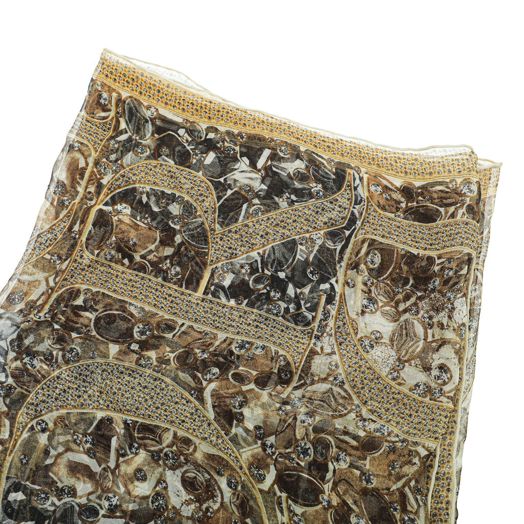 Christian Dior Bicolor Accessories Dior Letter Print Silk Scarf