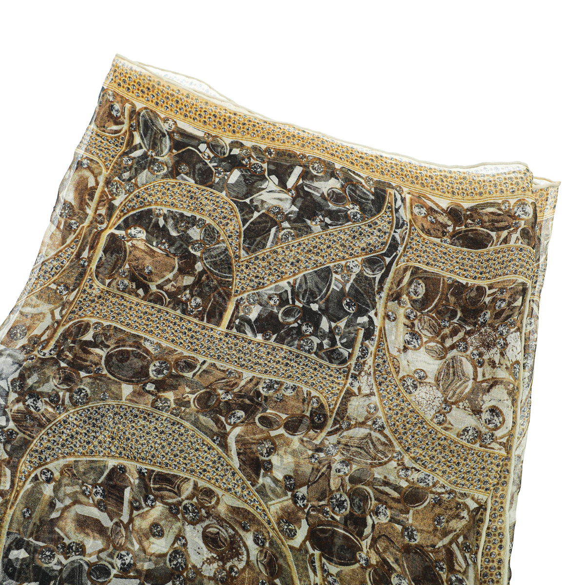 Christian Dior Bicolor Accessories Dior Letter Print Silk Scarf