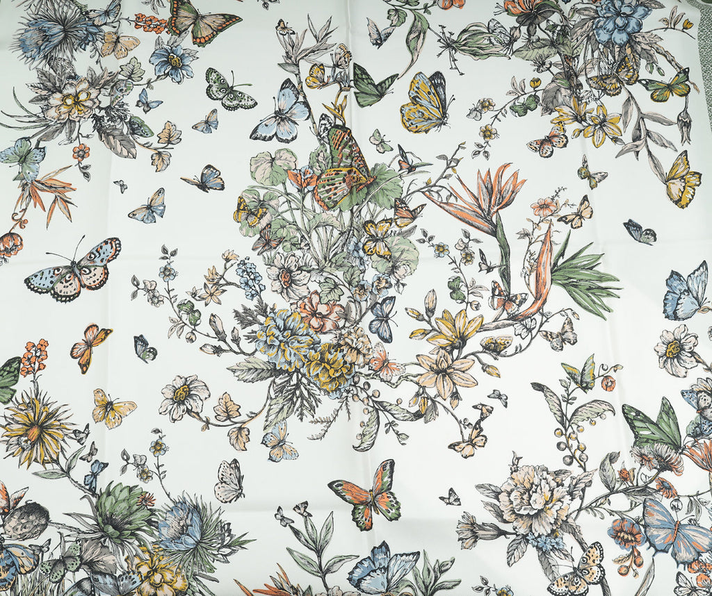 Christian Dior Multicolor Camo Papillon 90 Square Scarf
