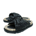 Christian Dior Black Cannage D twist Slide Sandals 40