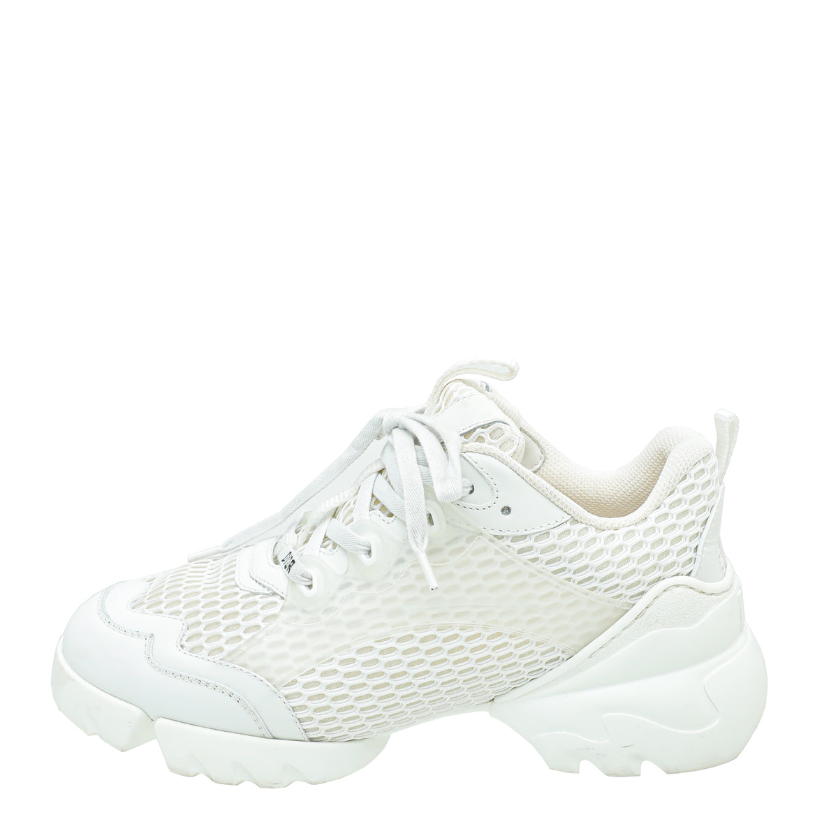 Christian Dior White D-Connect Mesh Sneaker 38.5