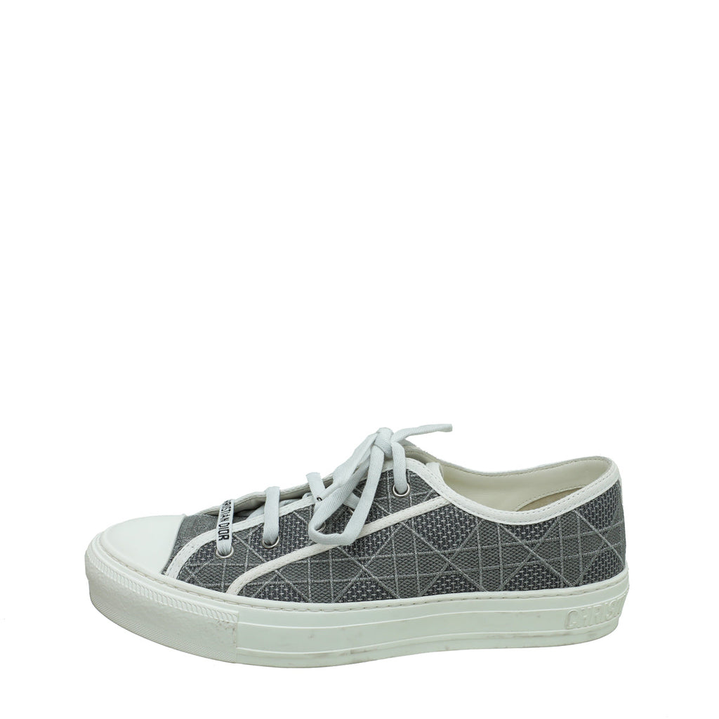 Christian Dior Bicolor Cotton Cannage Walk'n'dior Sneaker 40