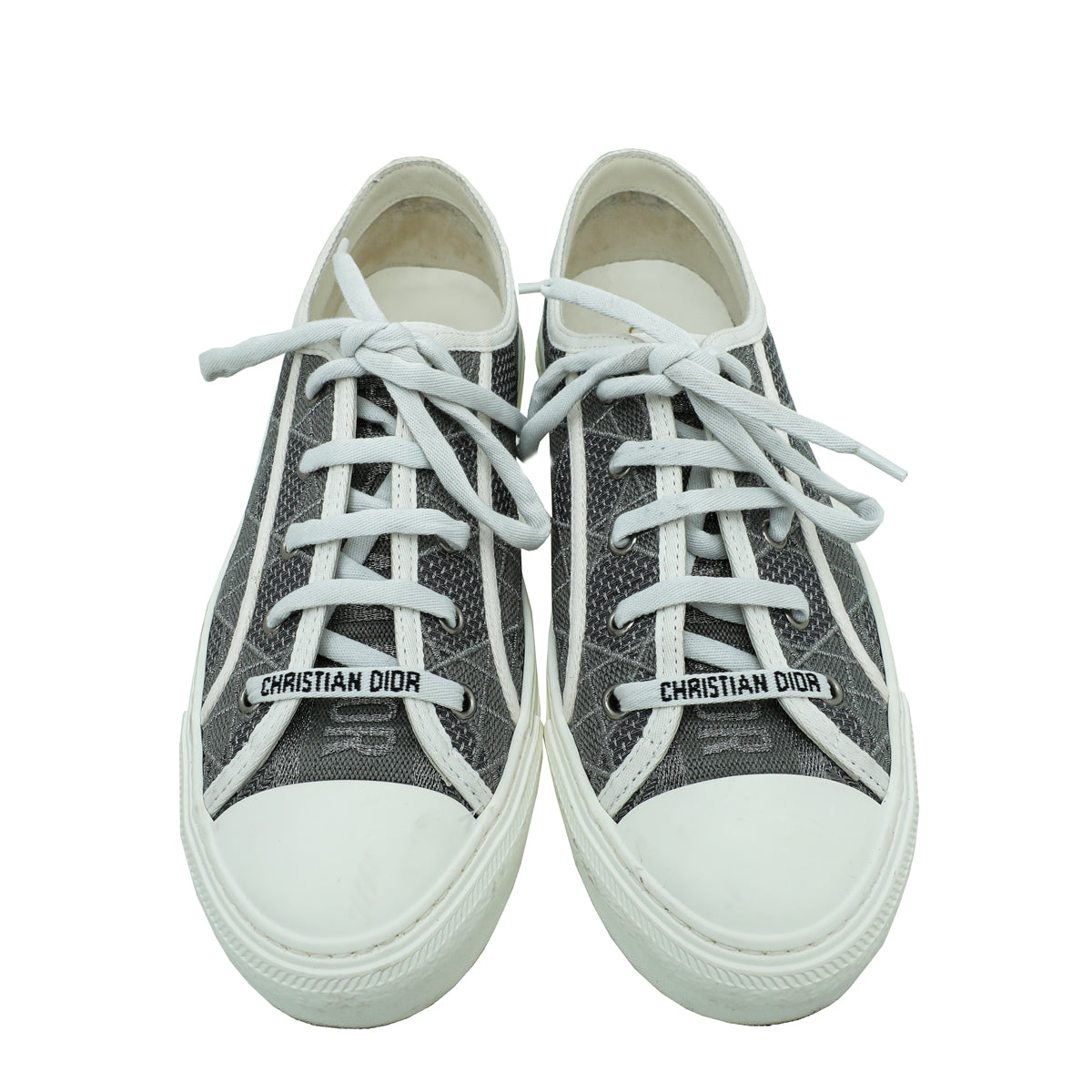 Christian Dior Bicolor Cotton Cannage Walk'n'dior Sneaker 40