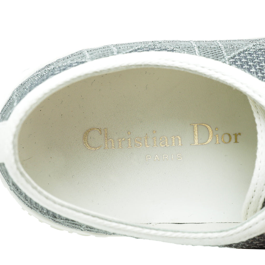 Christian Dior Bicolor Cotton Cannage Walk'n'dior Sneaker 40