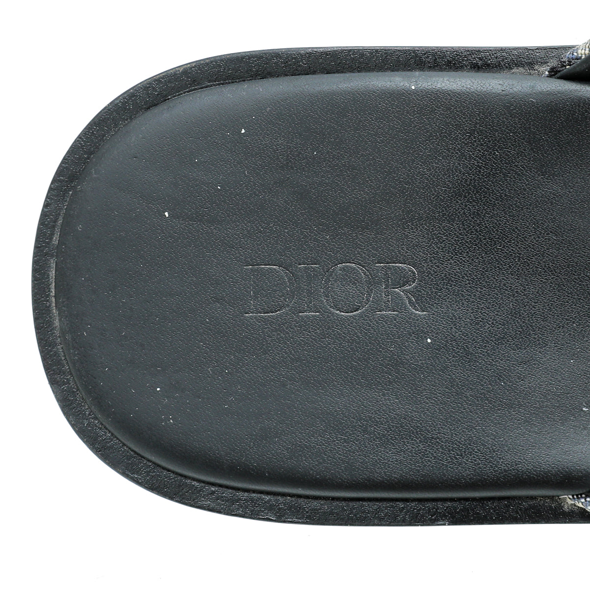 Christian Dior Navy Blue Oblique Indior Mules 40