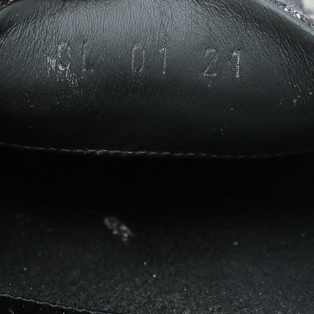 Christian Dior Navy Blue Oblique Indior Mules 40