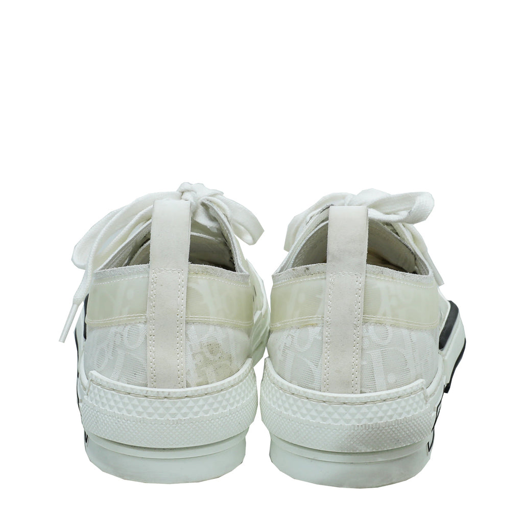 Christian Dior White Oblique B23 Low Top Sneaker 41.5