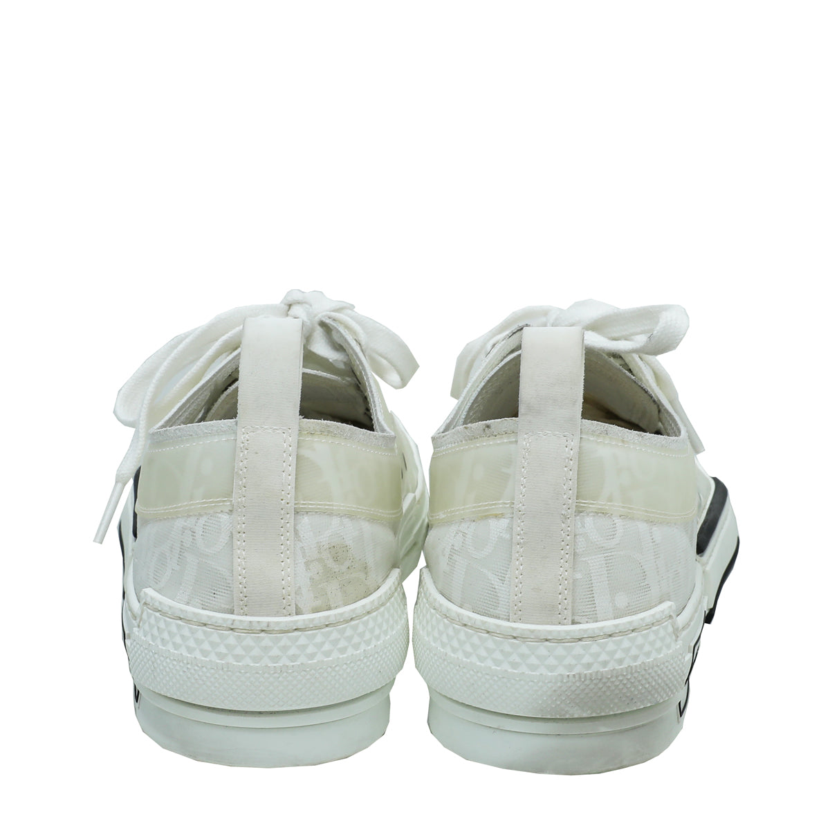 Christian Dior White Oblique B23 Low Top Sneaker 41.5