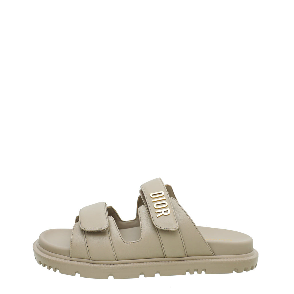 Christian Dior Hazelnut Dioract Slide Sandal 38.5