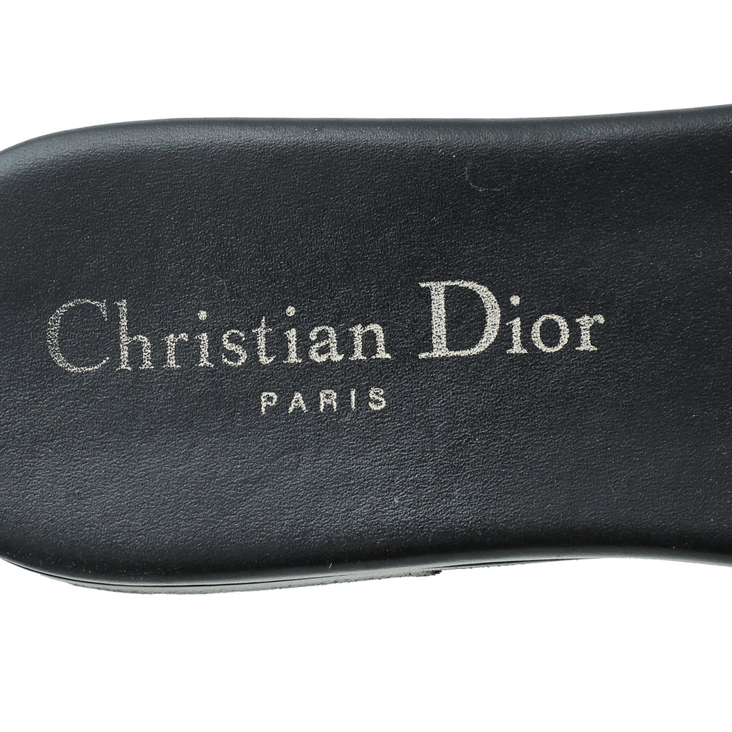 Christian Dior Navy Blue Dway Technical Fabric Sandal 36