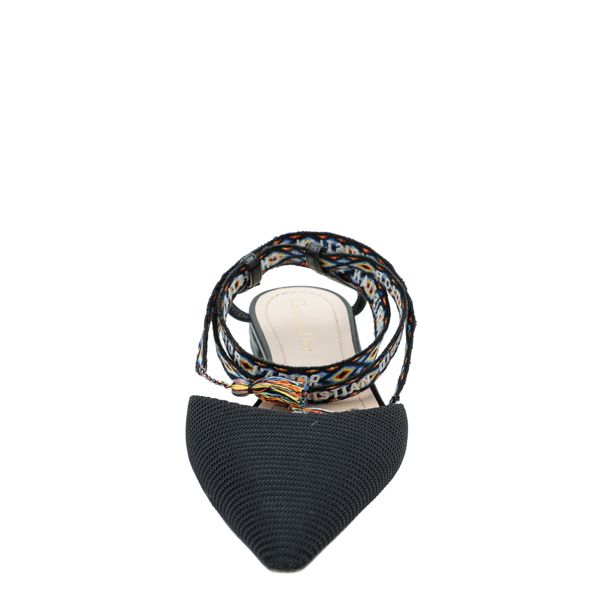 Christian Dior Black Technical Fabric J'adior IT Flat 38