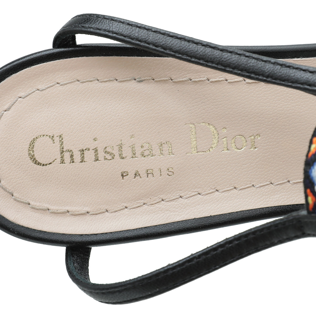 Christian Dior Black Technical Fabric J'adior IT Flat 38
