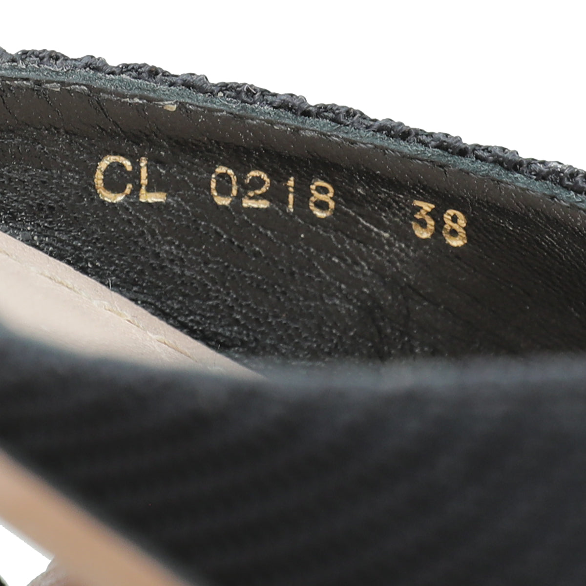 Christian Dior Black Technical Fabric J'adior IT Flat 38