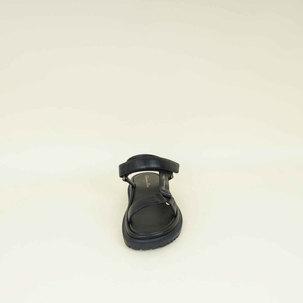 Christian Dior Black D-Wave Sandals 39.5