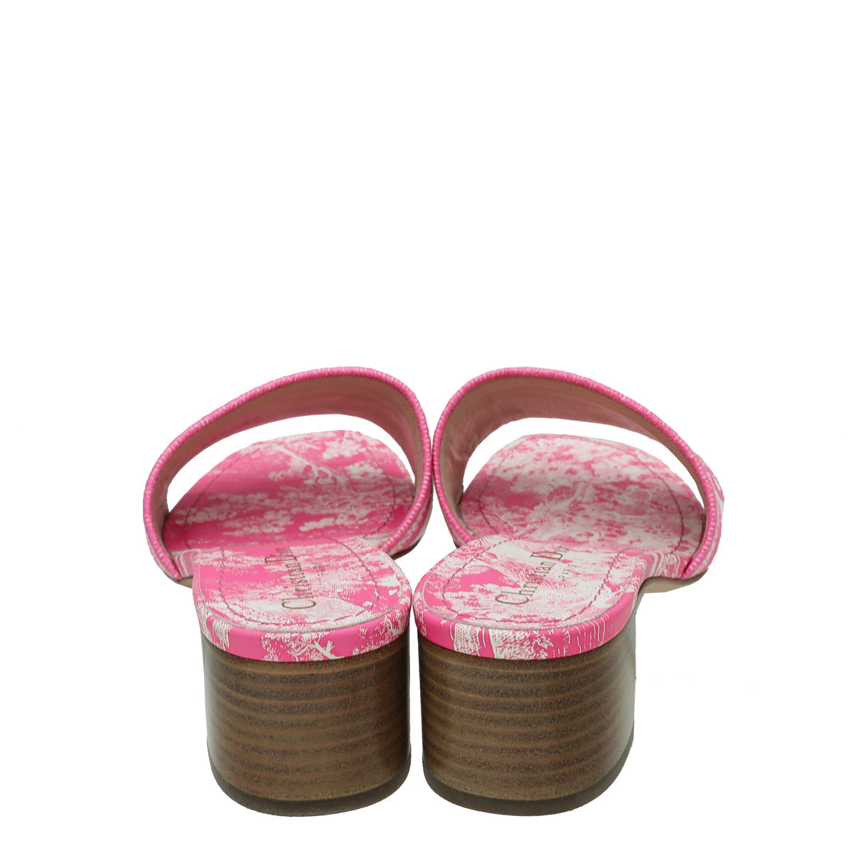 Christian Dior Pink Dway Heeled Mules 39