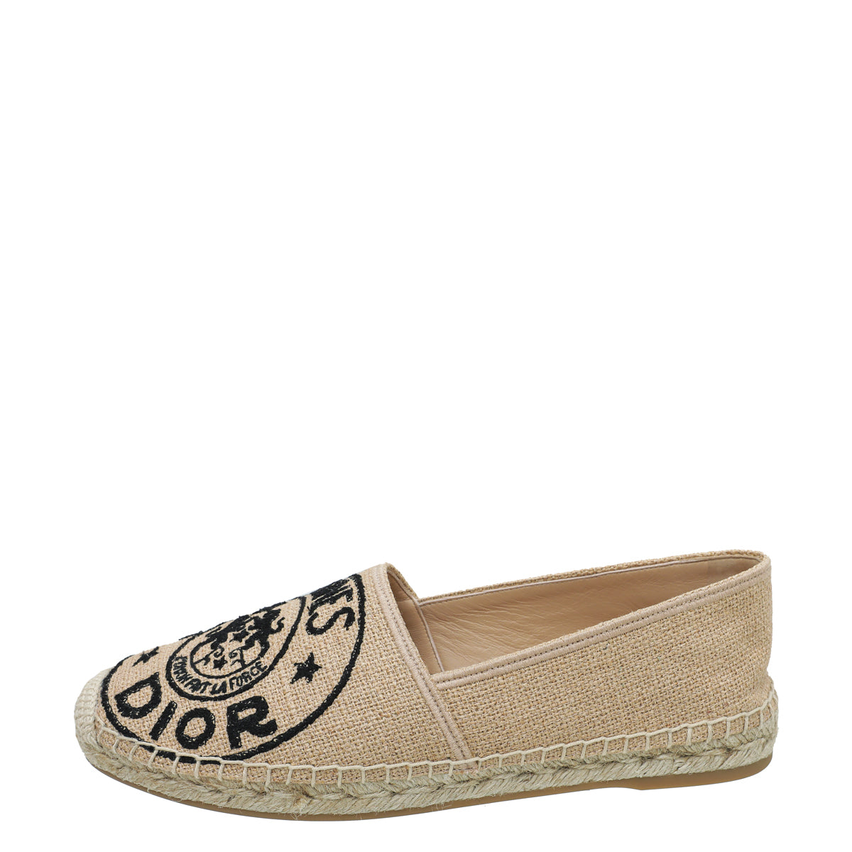 Christian Dior Bicolor Granville Jute Espadrilles 39