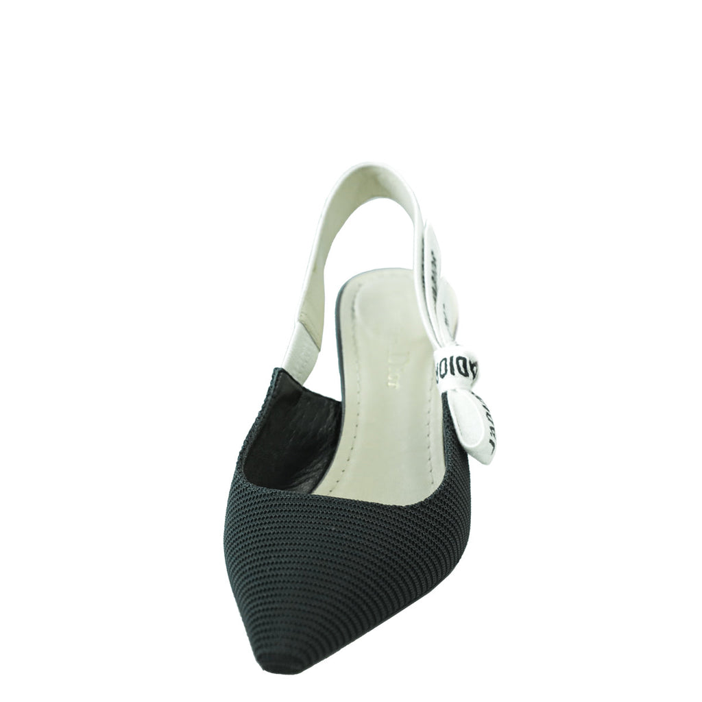 Christian Dior Black J'Adior Technical Fabric Slingback Pump 36