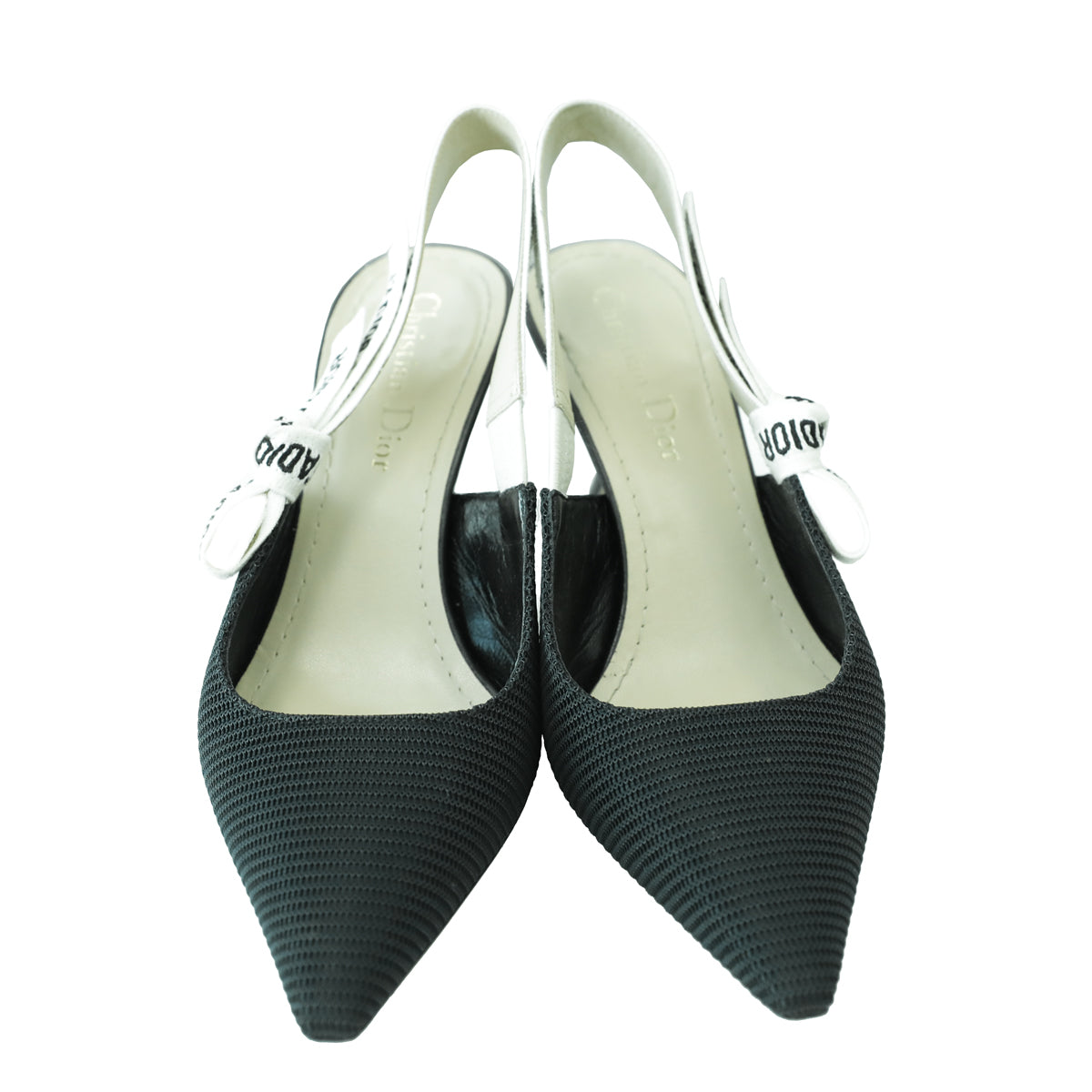 Christian Dior Black J'Adior Technical Fabric Slingback Pump 36