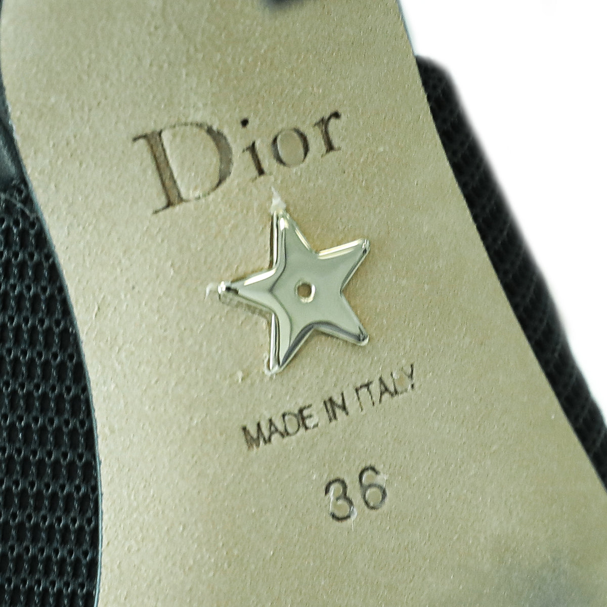 Christian Dior Black J'Adior Technical Fabric Slingback Pump 36