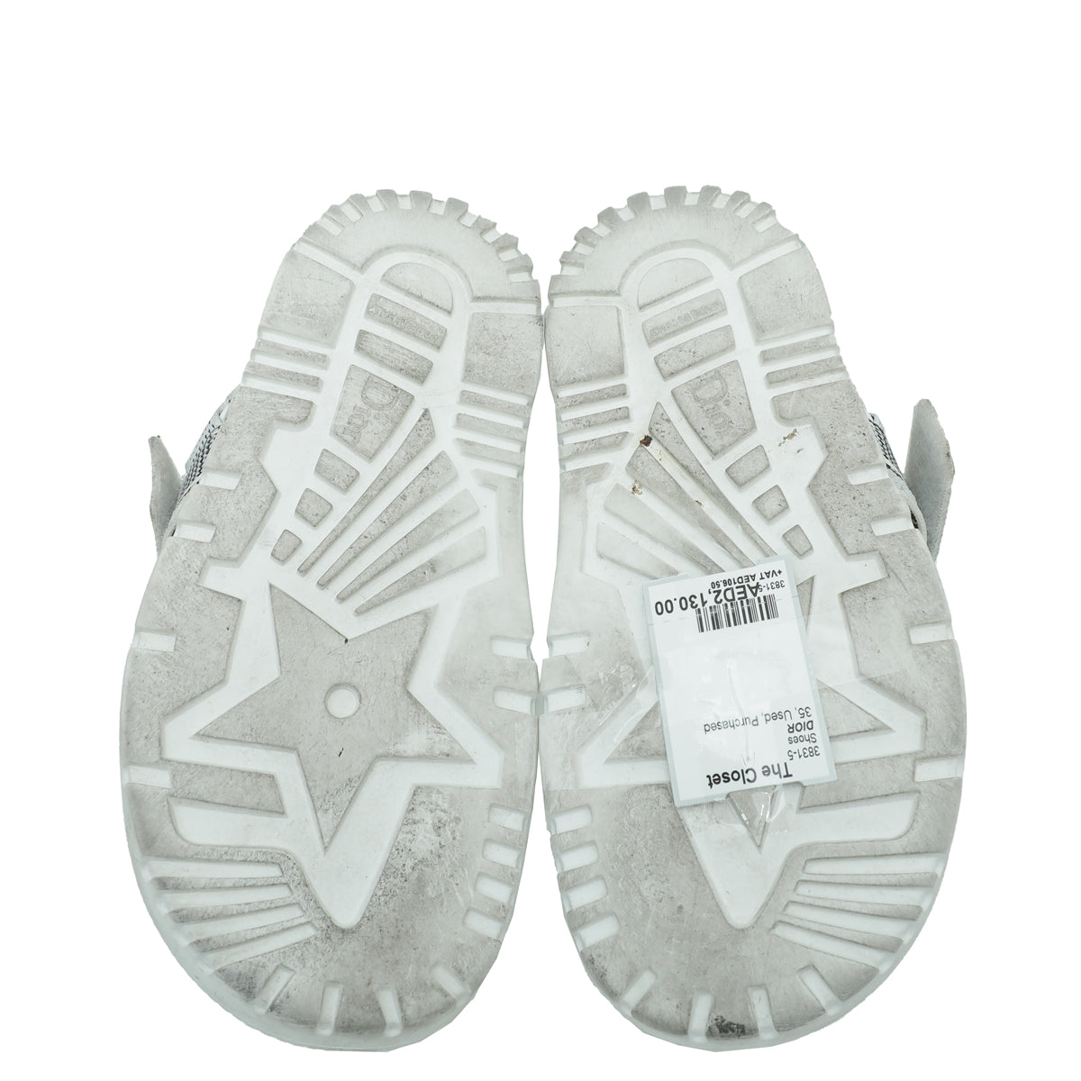 Christian Dior Bicolor DiorAct Technical Mesh Sandal 35