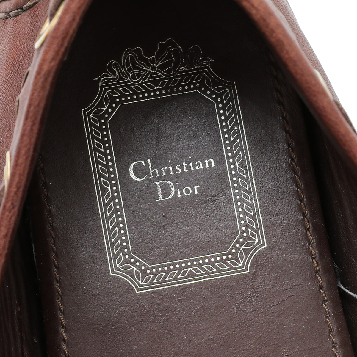 Christian Dior Brown CD Loafers 37