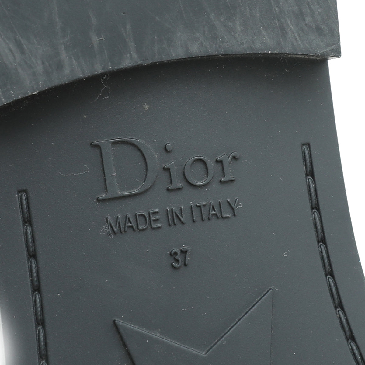 Christian Dior Navy Blue Camouflage Dio(r)evolution Technical Fabric Slide Sandals 37