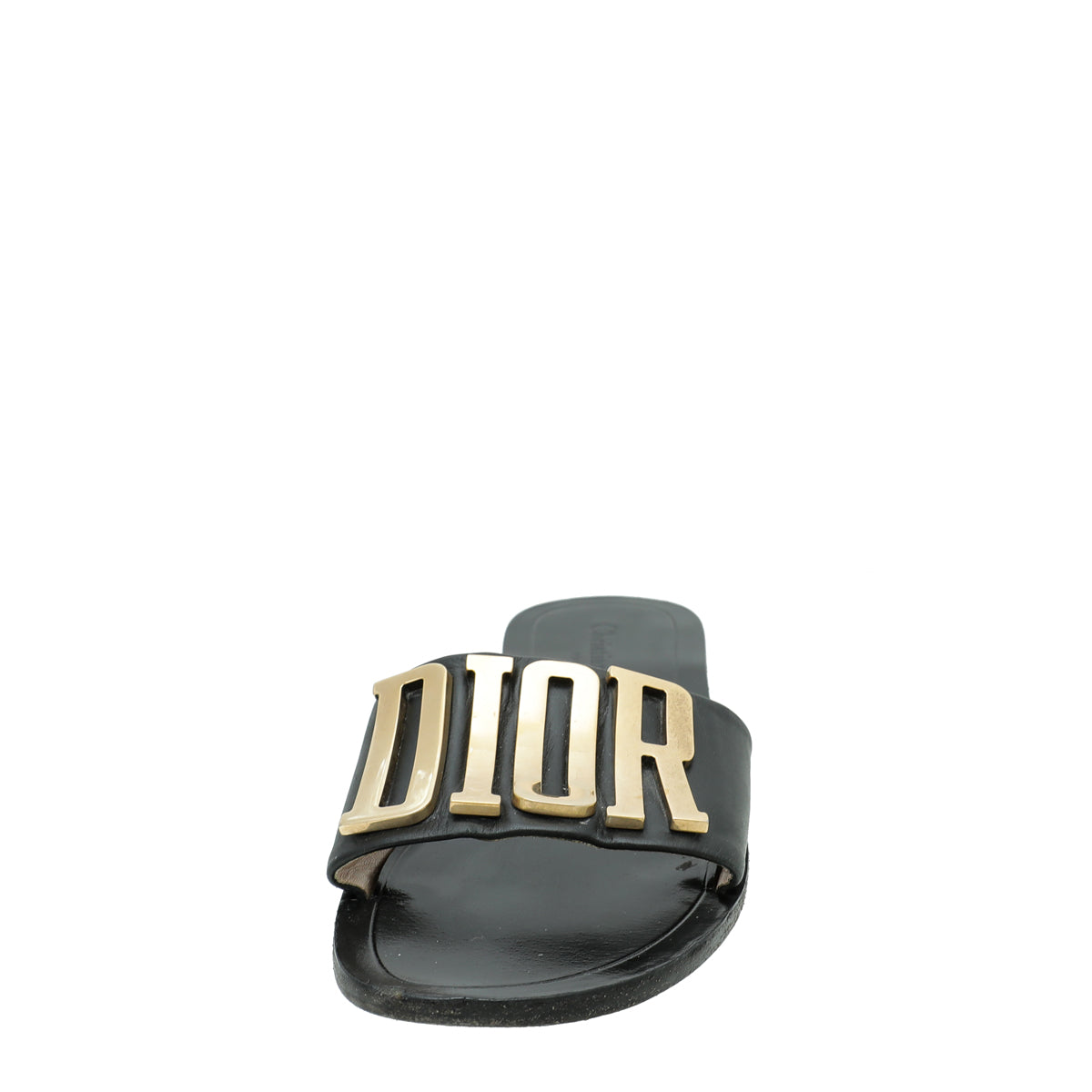 Christian Dior Black Evolution Slide Sandals 38
