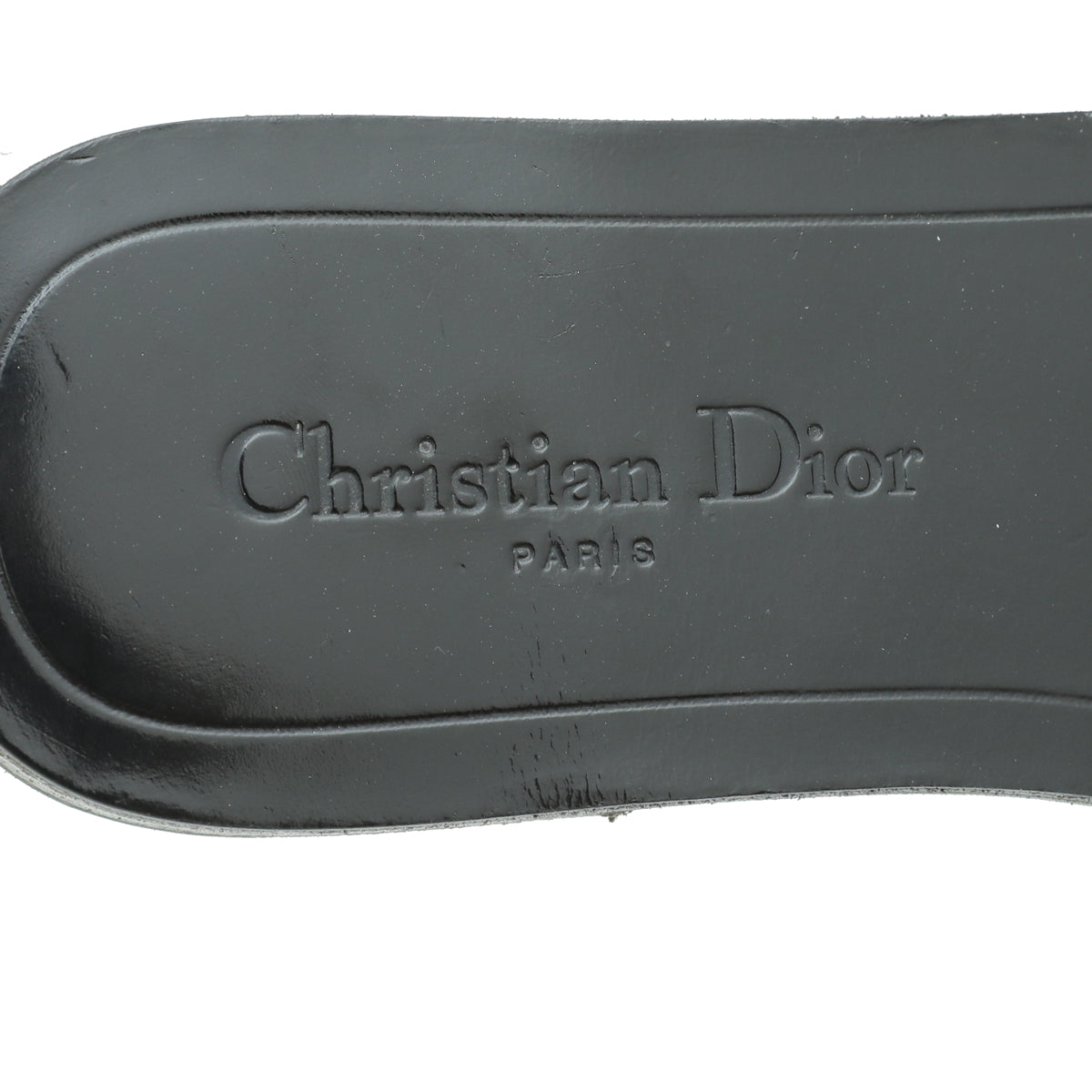 Christian Dior Black Evolution Slide Sandals 38