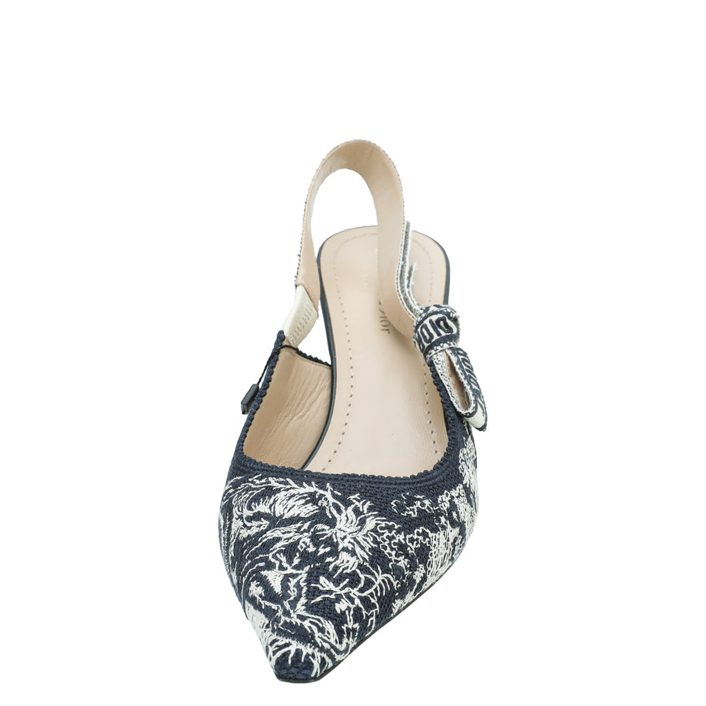 Christian Dior Bicolor J'adior Toile De Jouy Slingback Pump 40