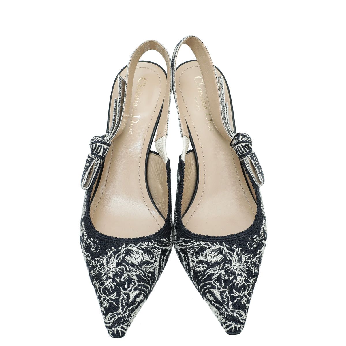 Christian Dior Bicolor J'adior Toile De Jouy Slingback Pump 40