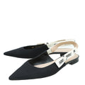 Christian Dior Black J'adior Technical Ballerina Flat 39