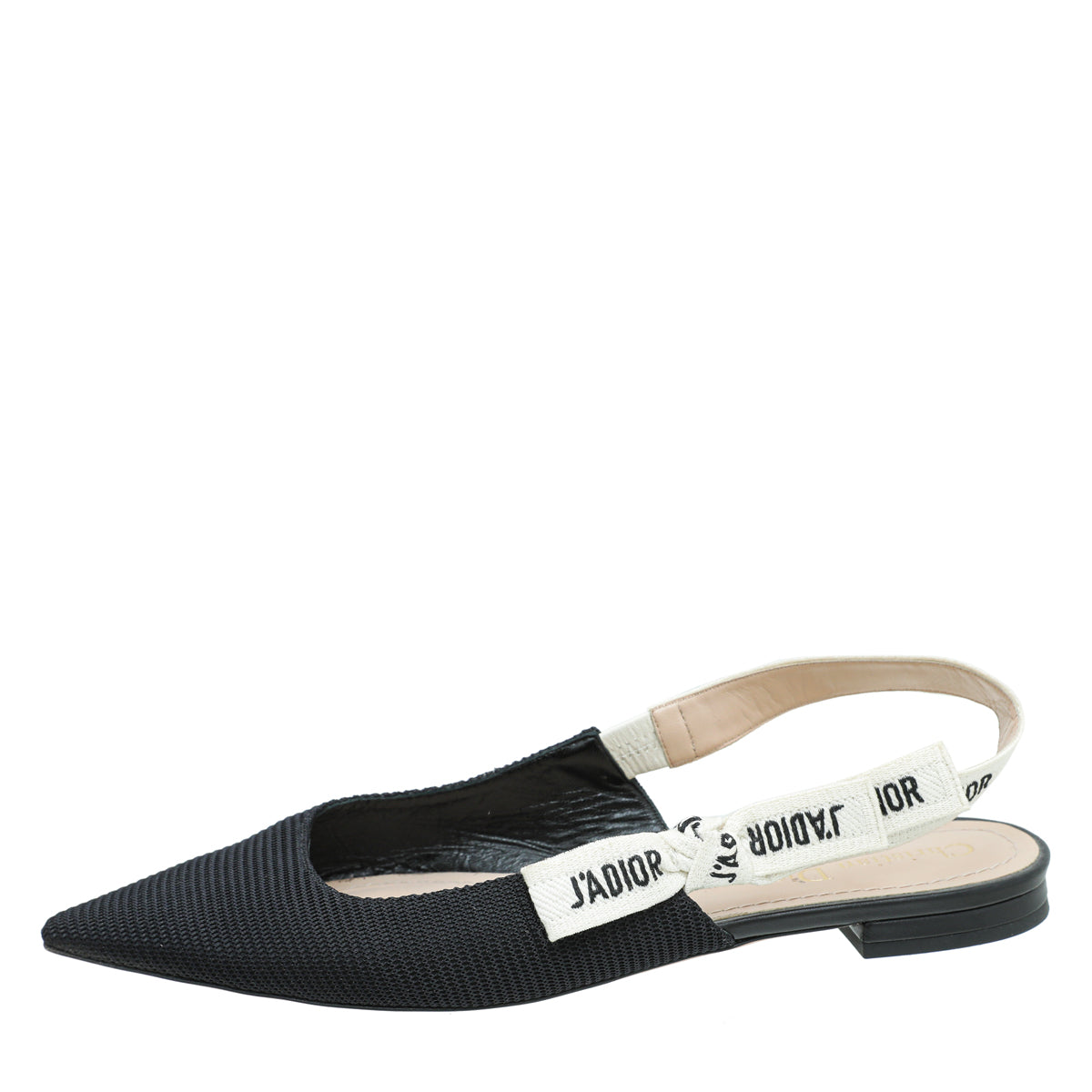 Christian Dior Black J'adior Technical Ballerina Flat 39