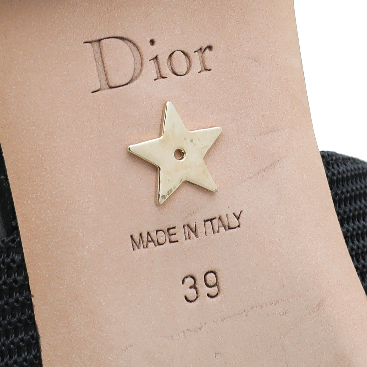 Christian Dior Black J'adior Technical Ballerina Flat 39